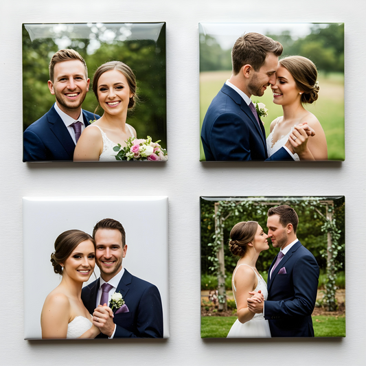 Set 4 Magneți Foto Personalizați