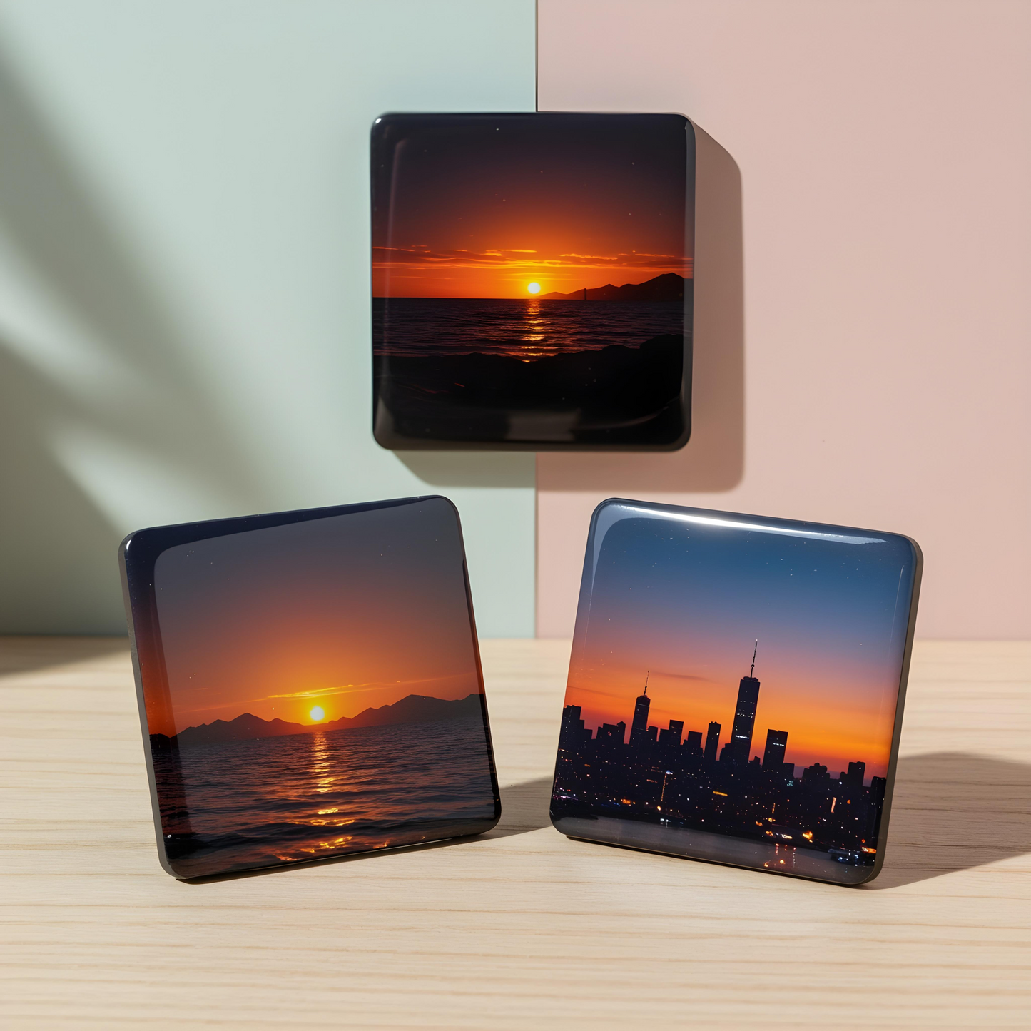 Set 3 Magneți Foto Personalizați ⭐